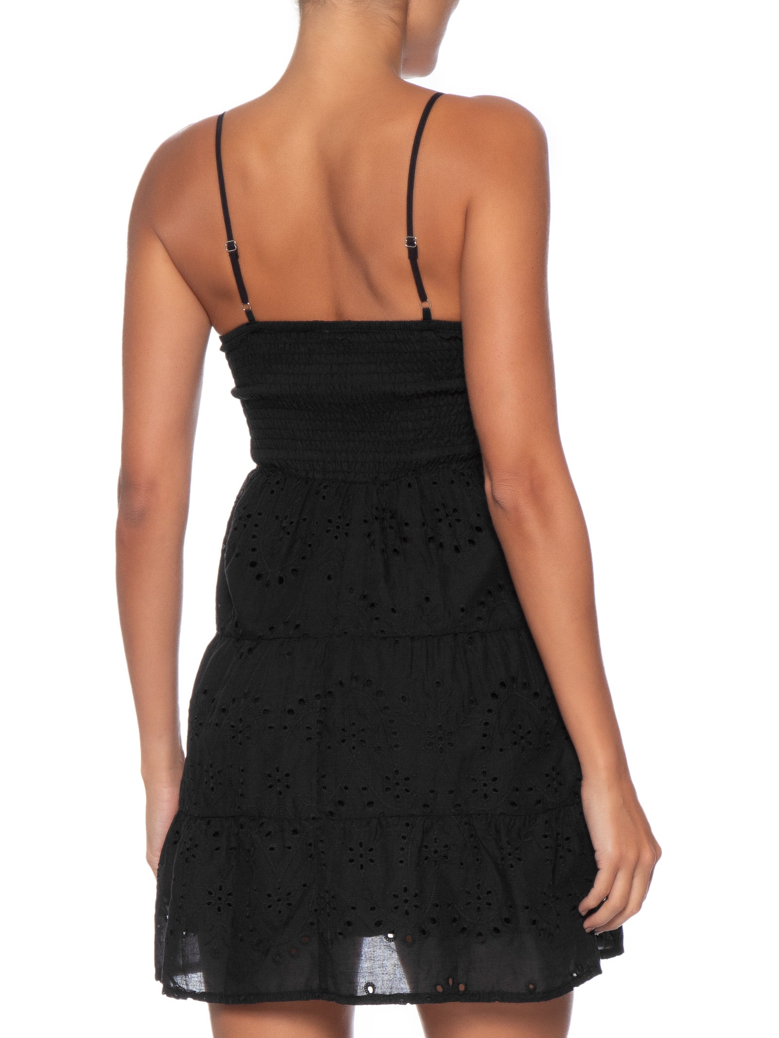 Vestido Curto em Laise Preto Market 33