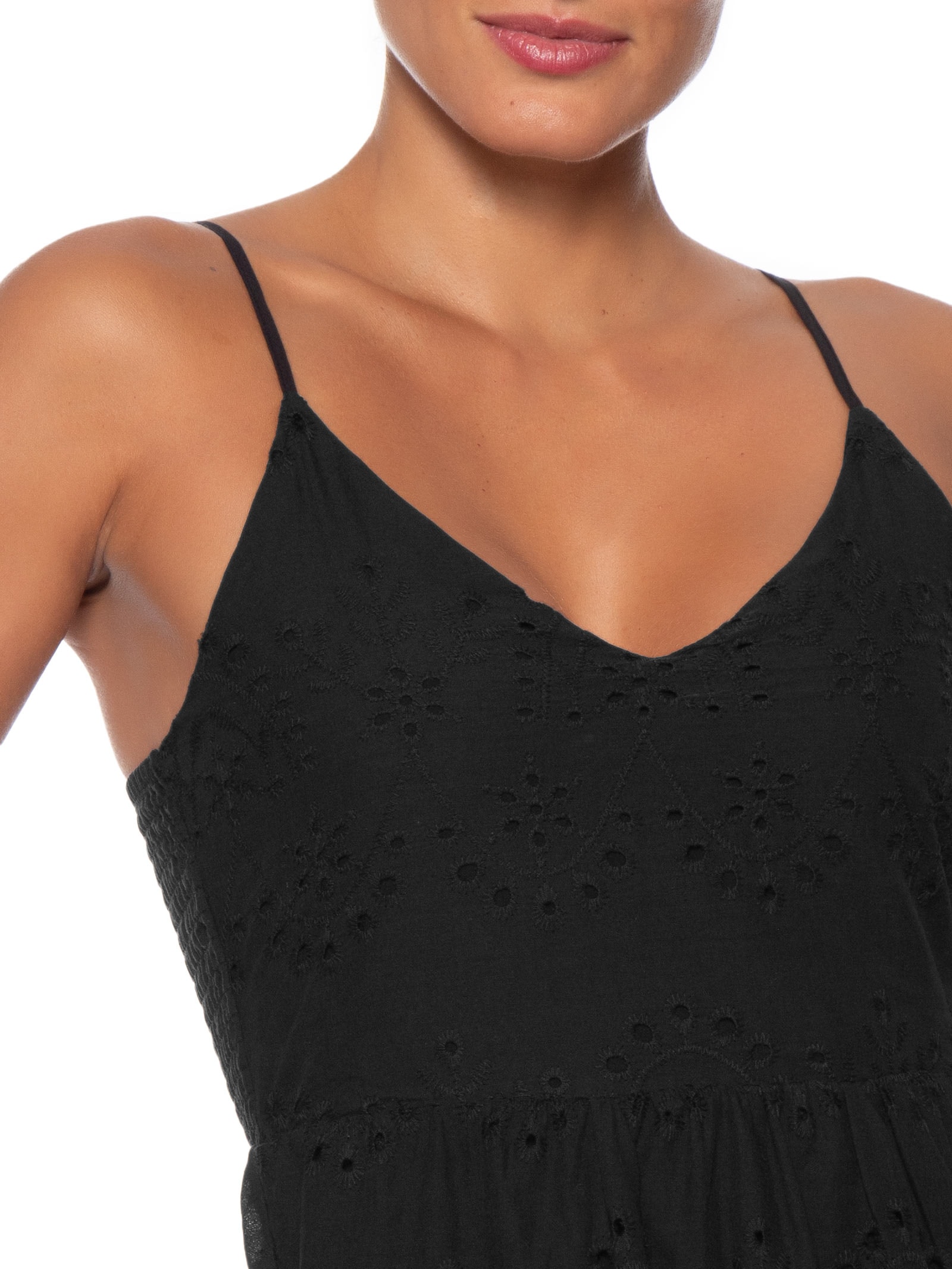 Vestido Curto em Laise Preto Market 33