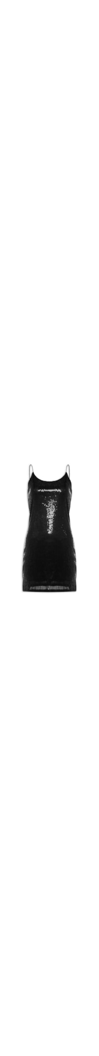Vestido Curto em Paetê - Preto