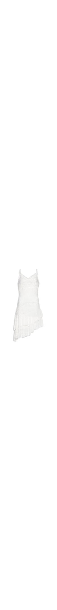 Vestido Curto Em Renda - Branco