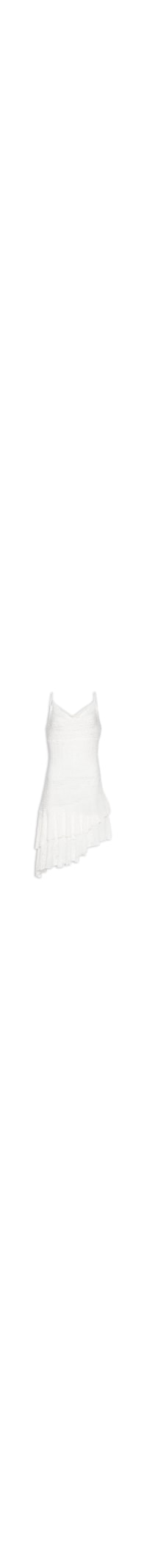 Vestido Curto Em Renda - Branco
