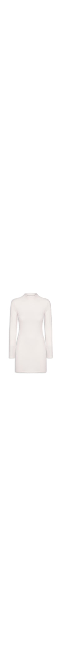 Vestido Curto Em Tricot - Off White