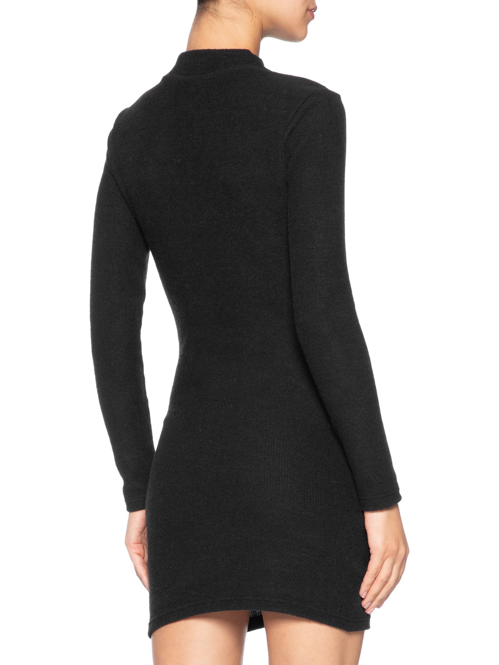 Vestido Curto Em Tricot Preto Market 33