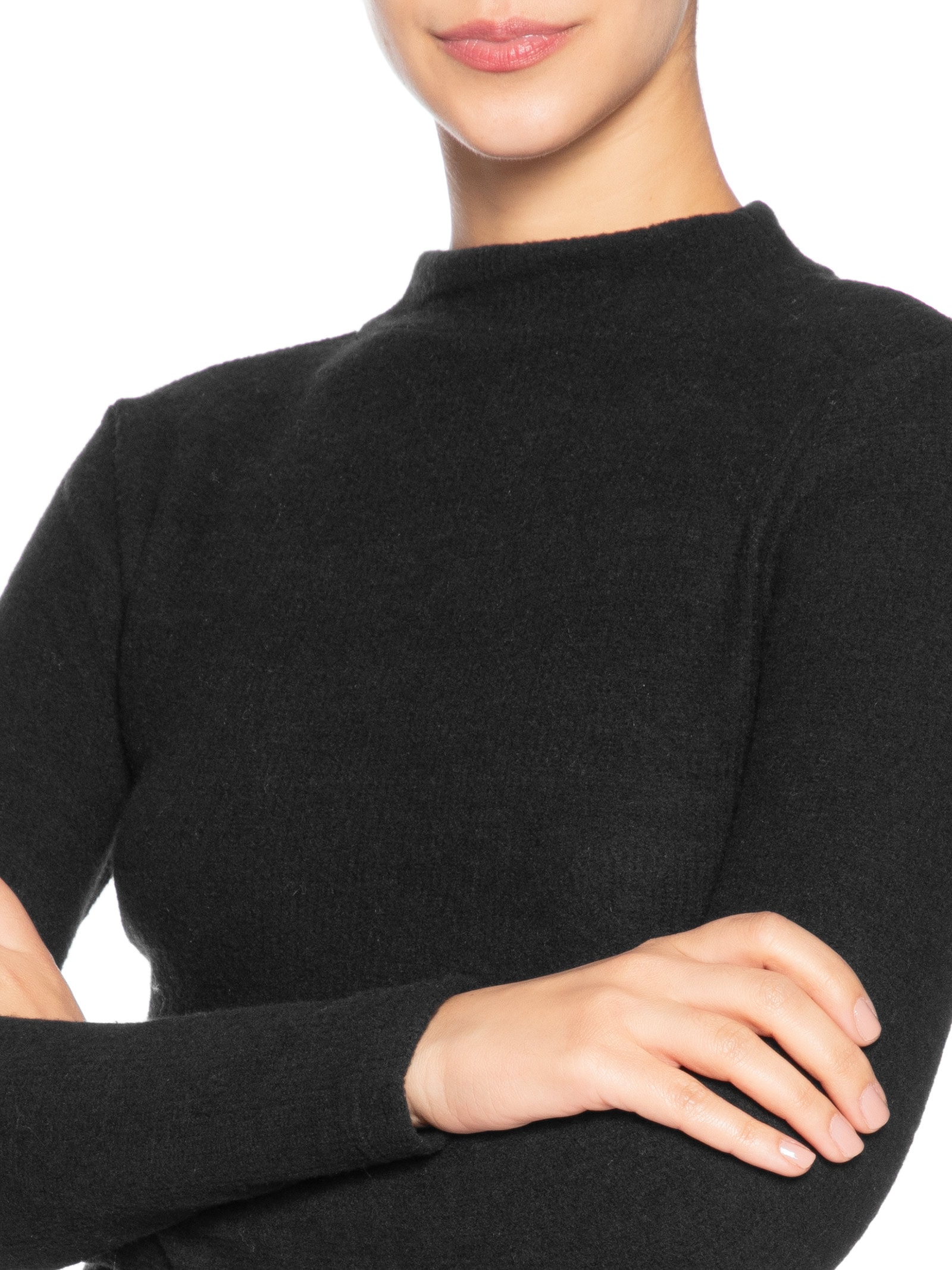 Vestido Curto Em Tricot Preto Market 33