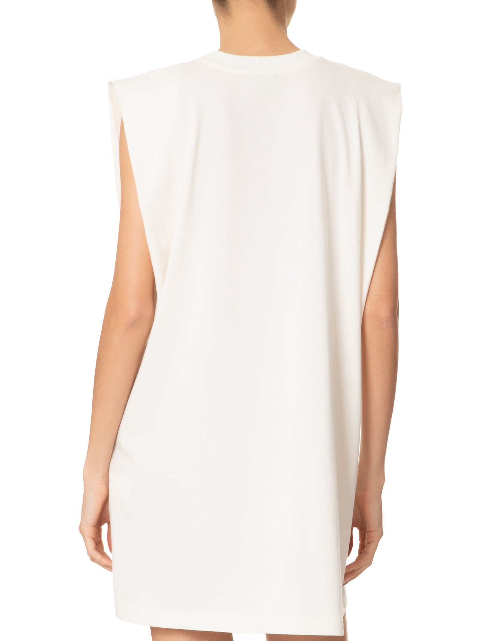 Vestido Curto Engradados Branco Farm