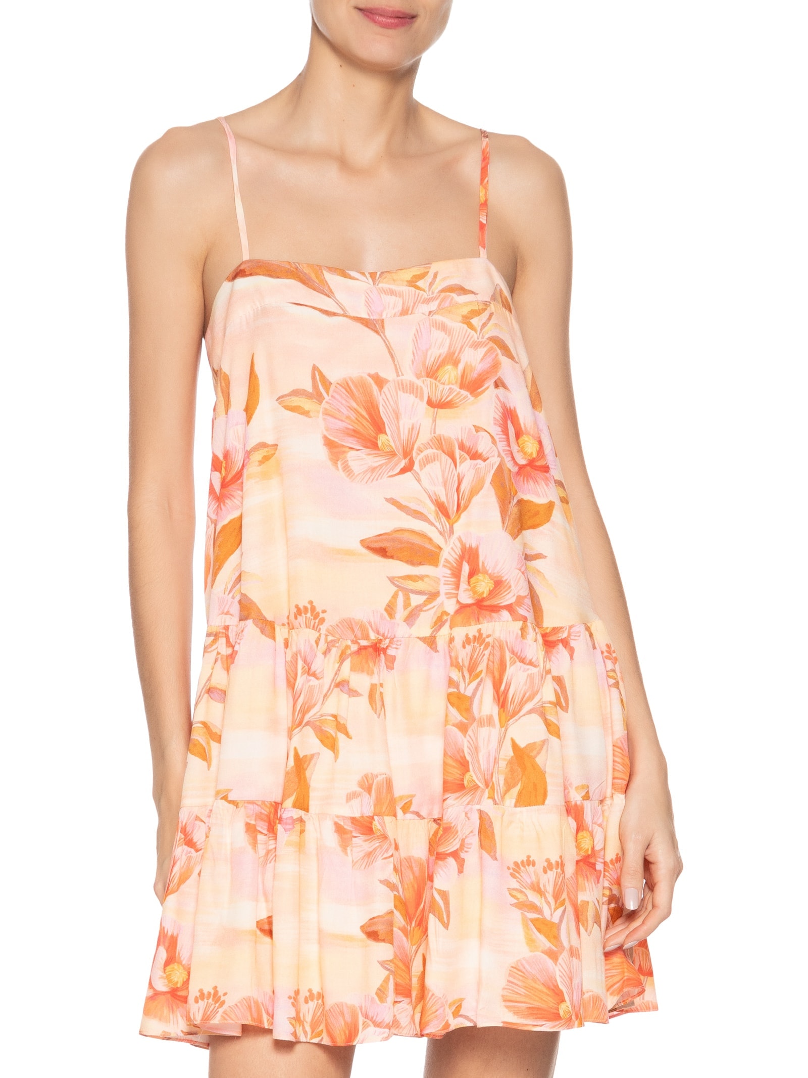 Vestido Curto Estampa Bela Rosa Dress To