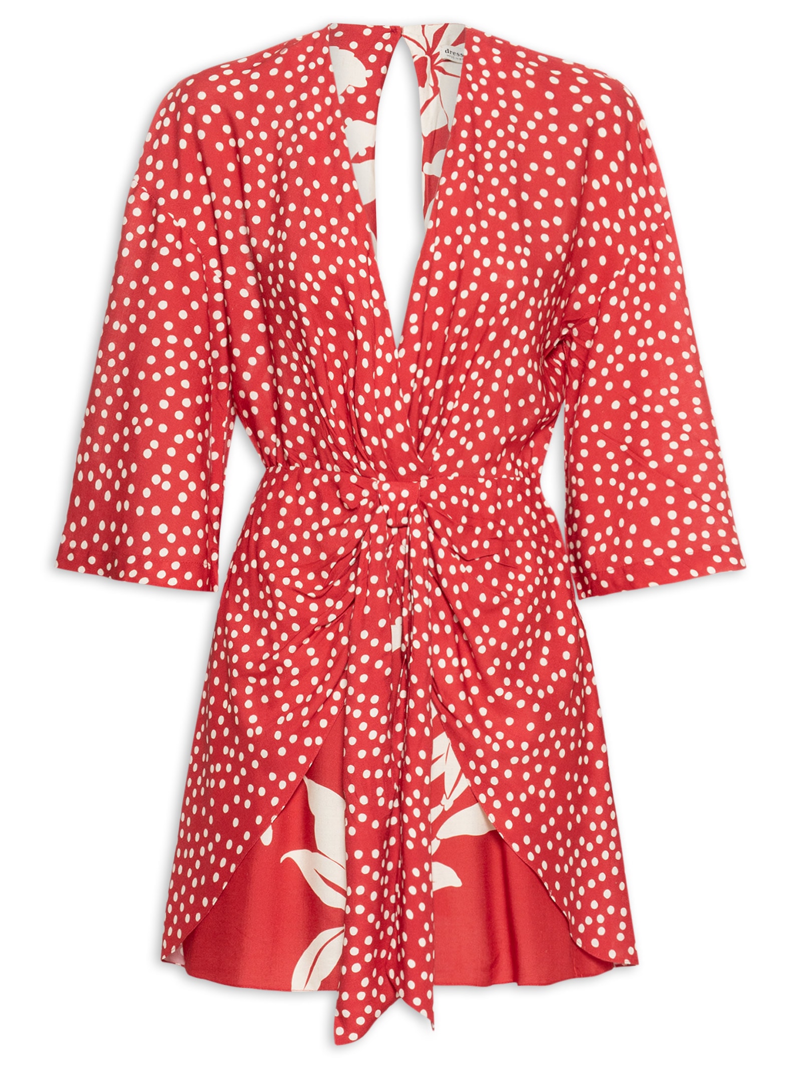 Vestido Curto Estampa Encanto Floral Vermelho Dress To