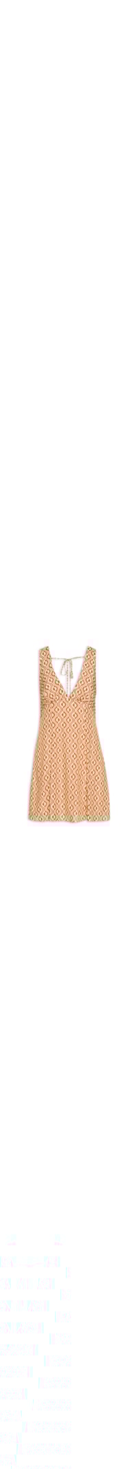 Vestido Curto Estampa Itacoa - Marrom