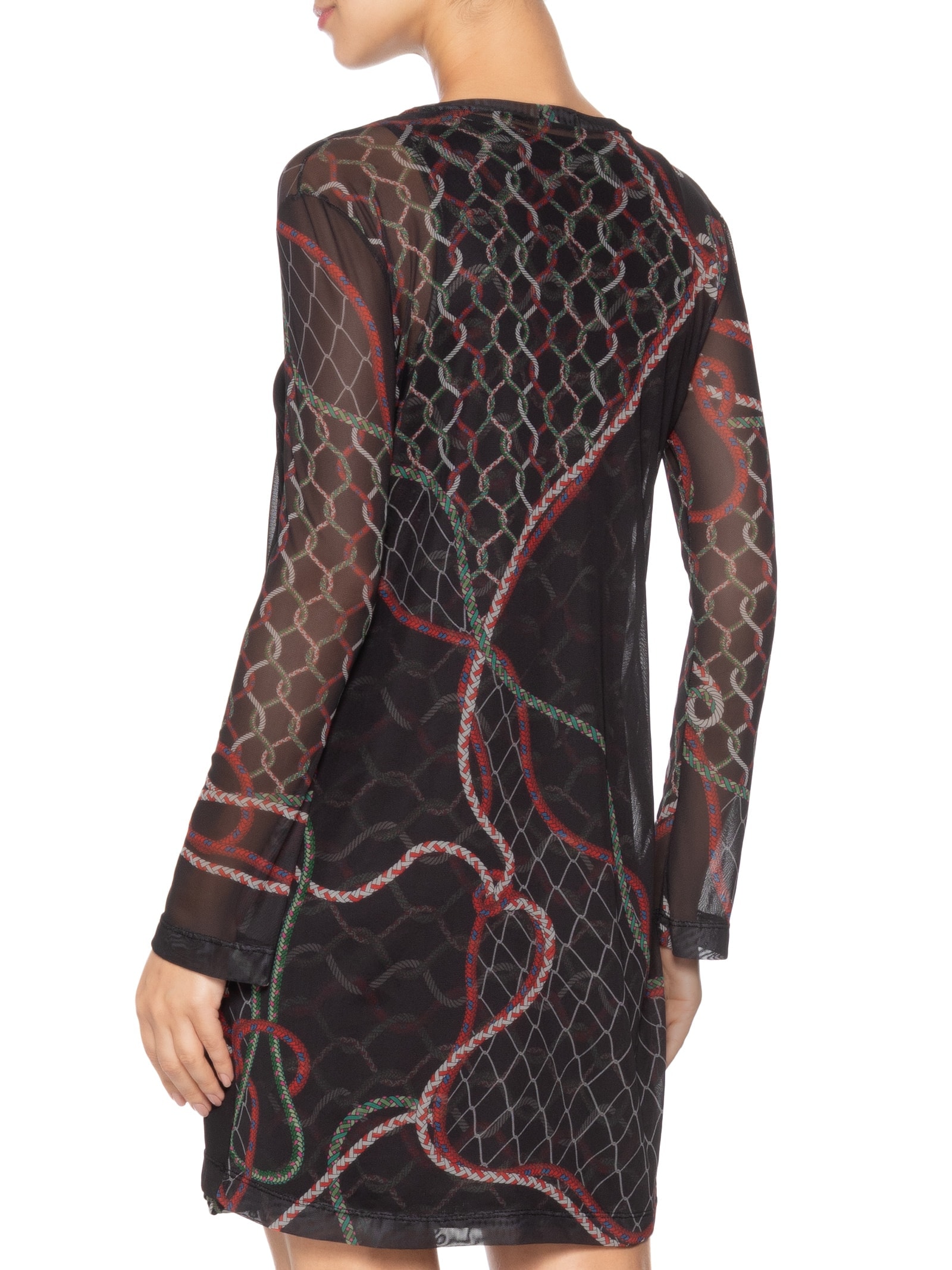 Vestido Curto Estampa Preto Osklen