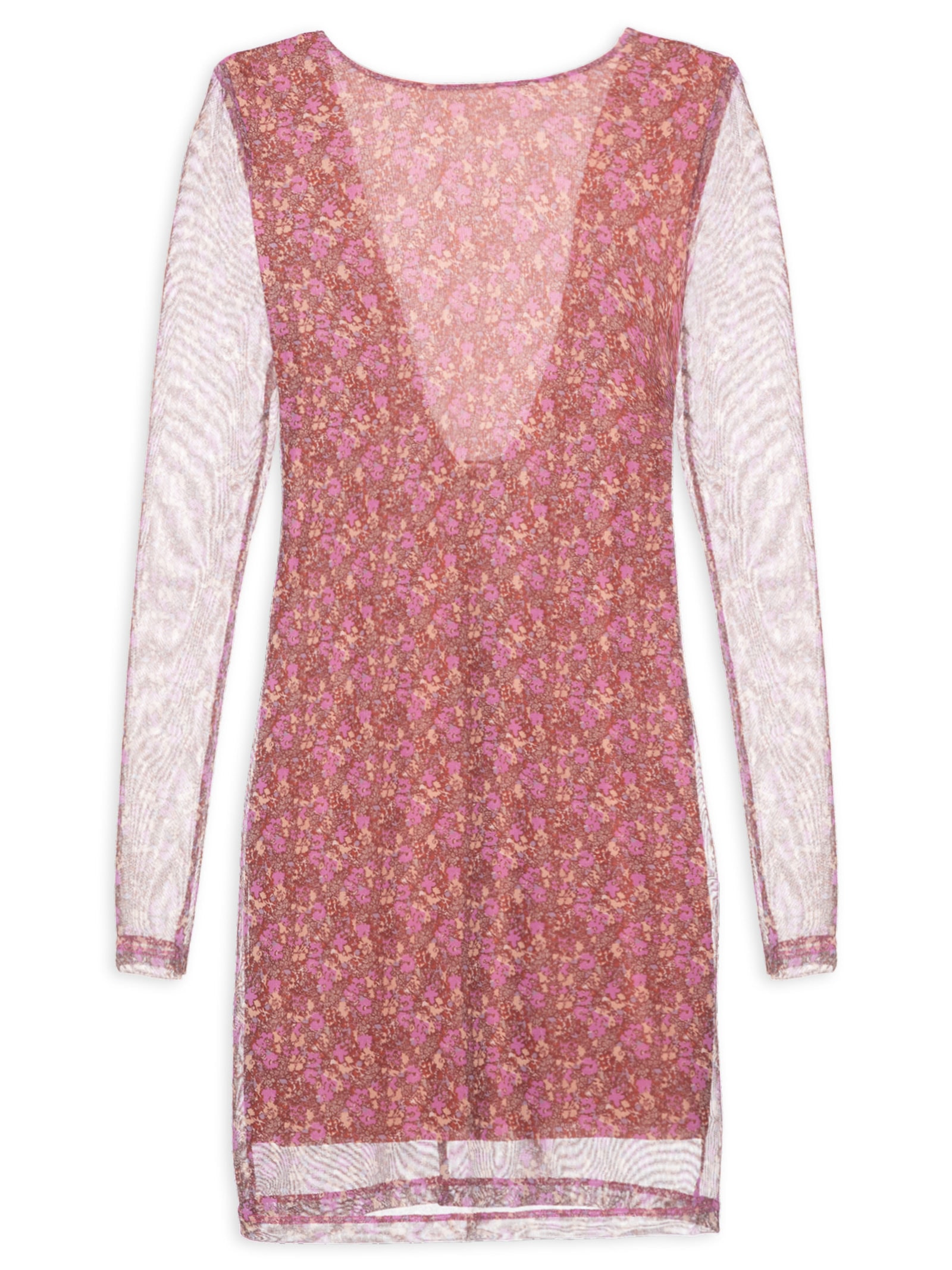 Vestido Curto Estampa Violet Roxo Maria Filó