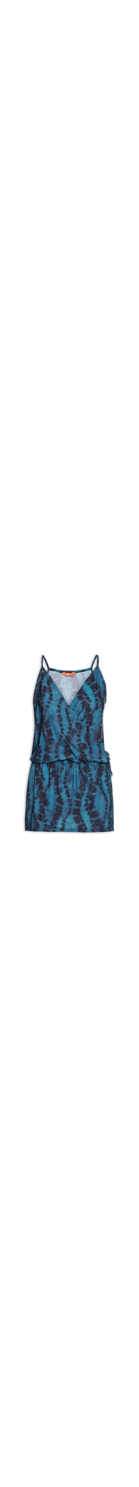 Vestido Curto Estampado - Azul