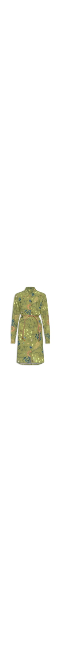 Vestido Curto Estampado Jornada - Verde