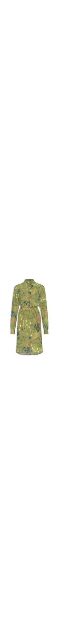 Vestido Curto Estampado Jornada - Verde