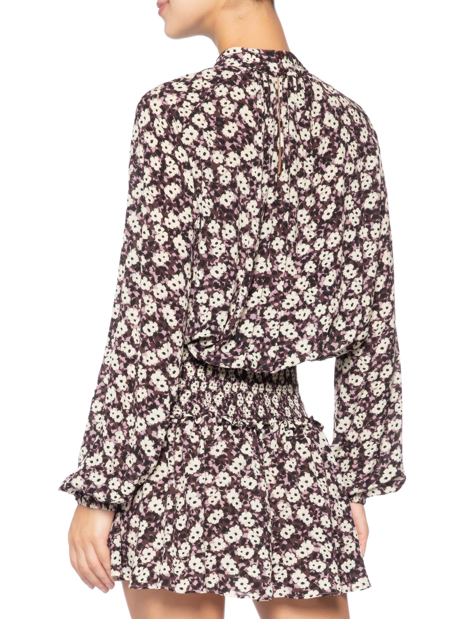 Vestido Curto Estampado Roxo Animale