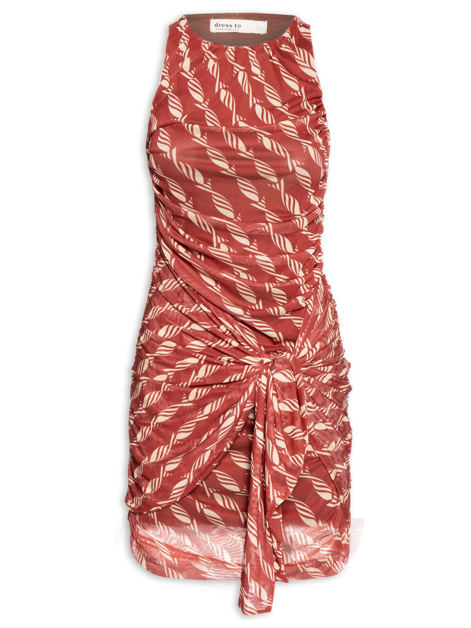 Vestido Curto Faixa Tule Est Nado Vermelho Dress To