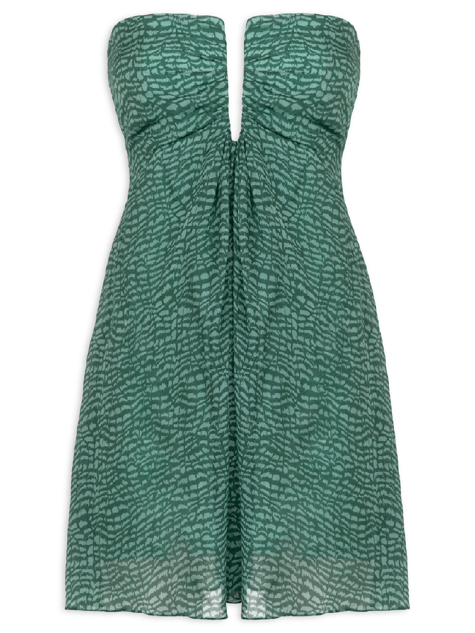 Vestido Curto Fawn Verde Vix