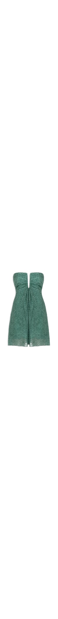 Vestido Curto Fawn - Verde