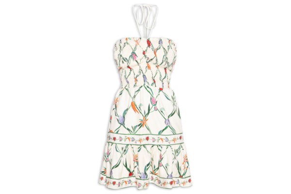 Vestido Curto Feira de Legumes – Branco