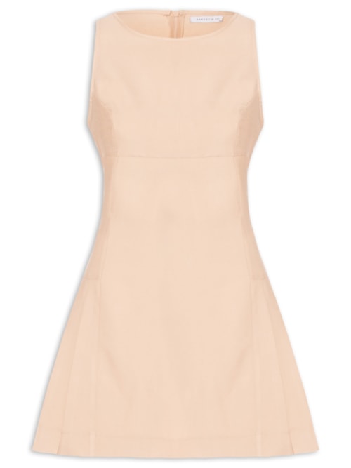 Vestido Curto Feminino – Bege