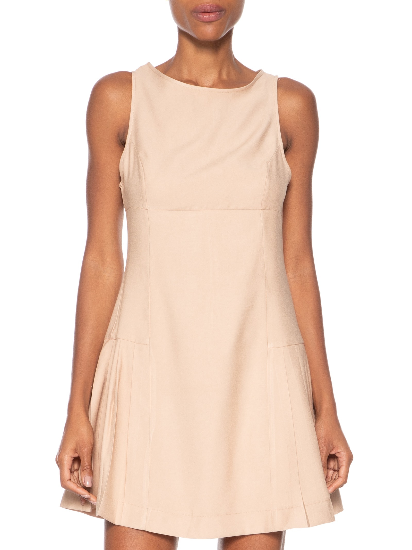 Vestido Curto Feminino Bege Market 33