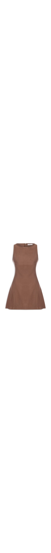 Vestido Curto Feminino - Marrom