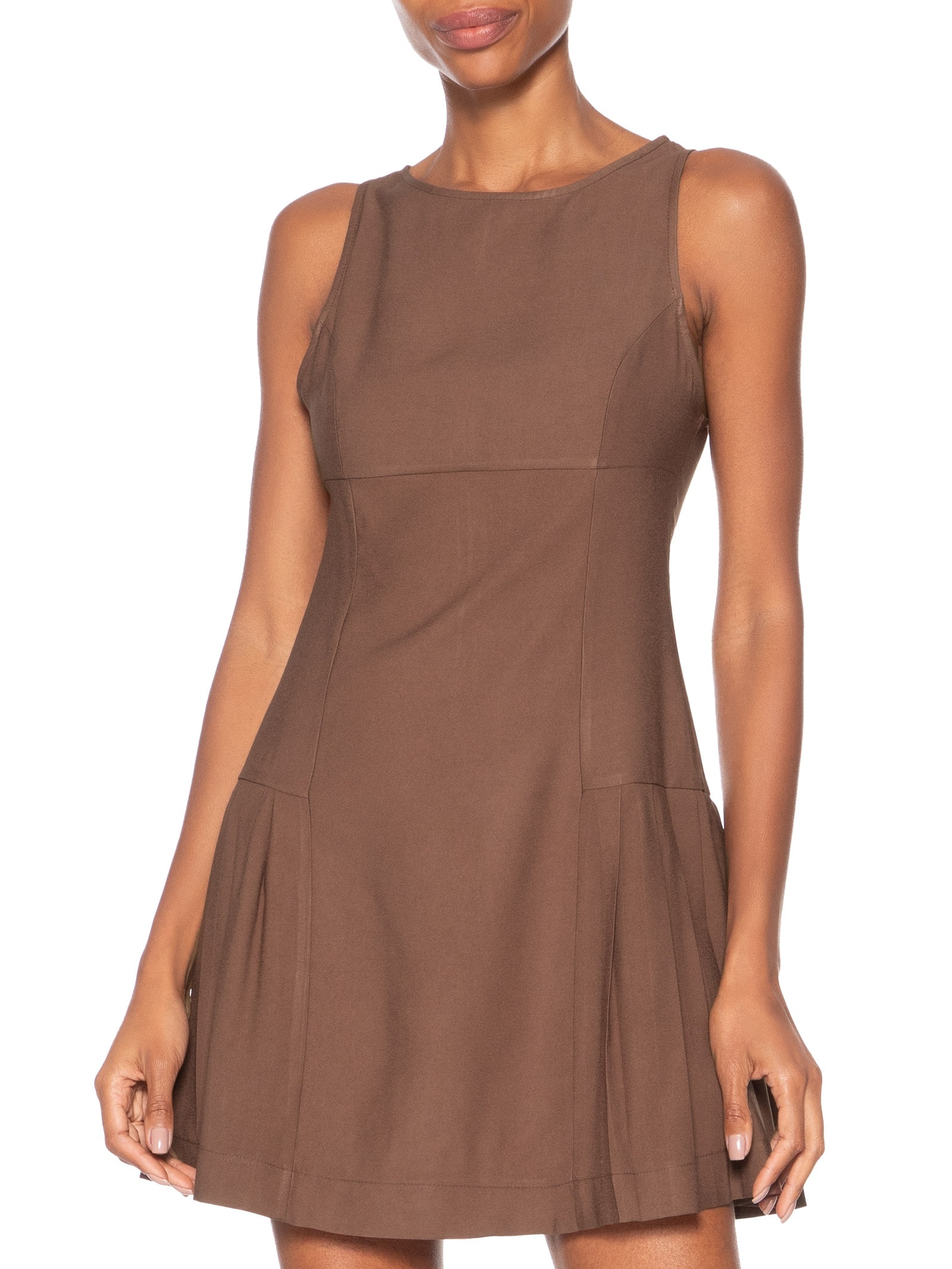 Vestido Curto Feminino Marrom Market 33