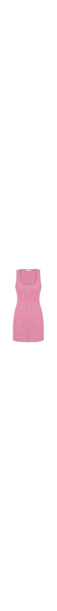 Vestido Curto Feminino Texturizado - Rosa