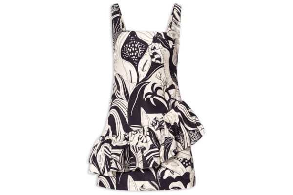 Vestido Curto Festa de Mar - Preto