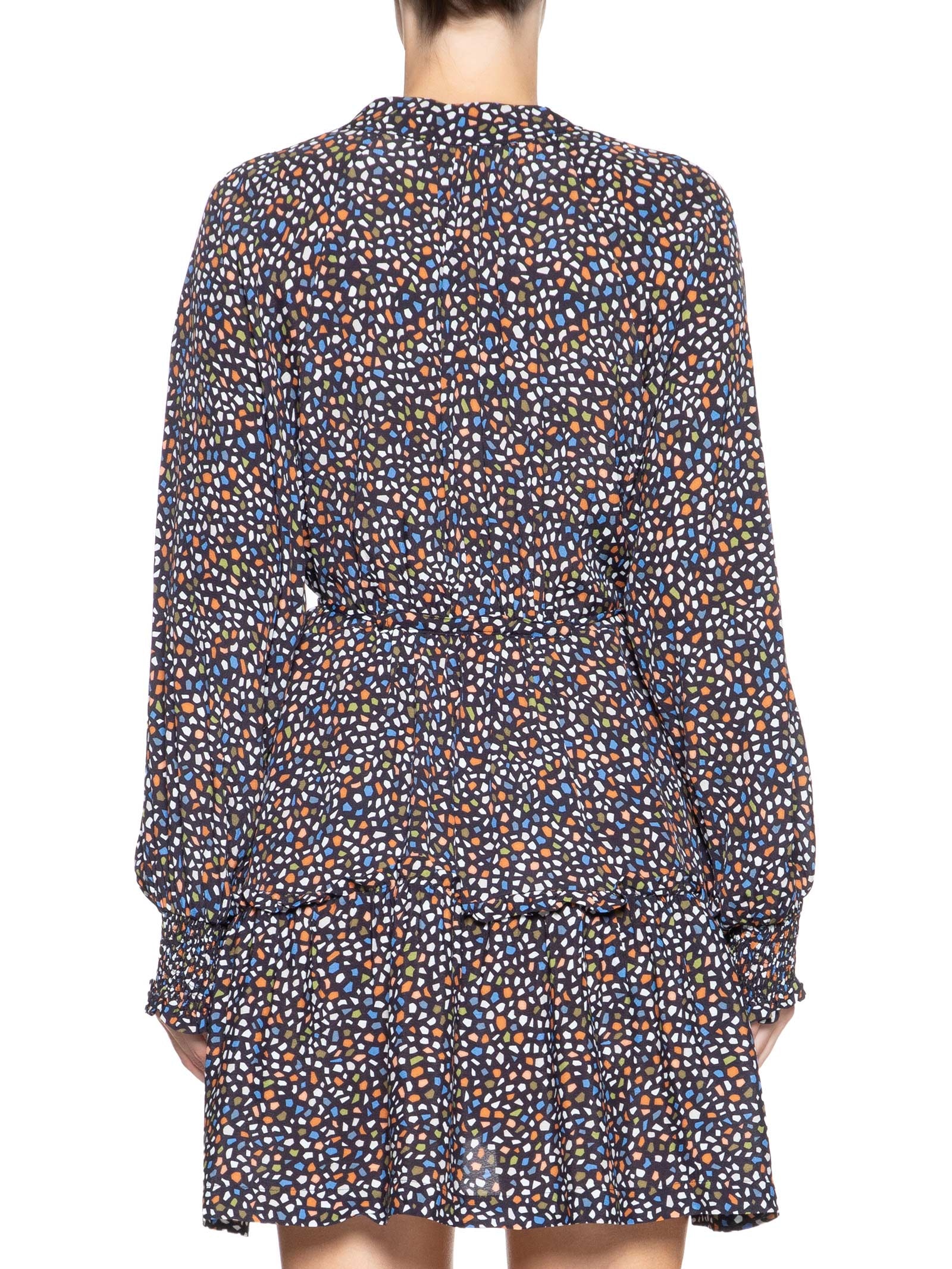 Vestido Curto Fig Pedras Preto Animale