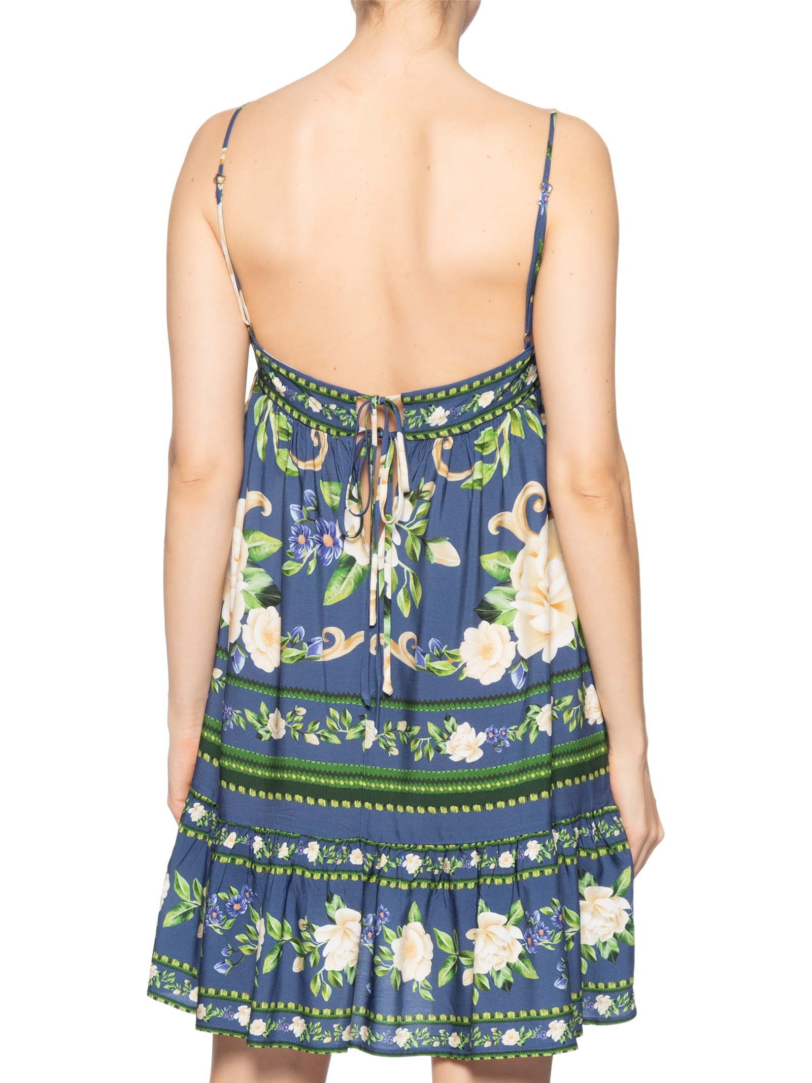 Vestido Curto Flor Celeste  – Azul Farm