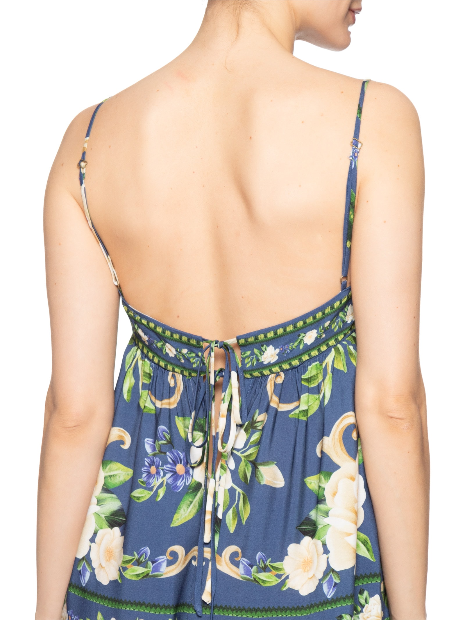 Vestido Curto Flor Celeste  – Azul Farm