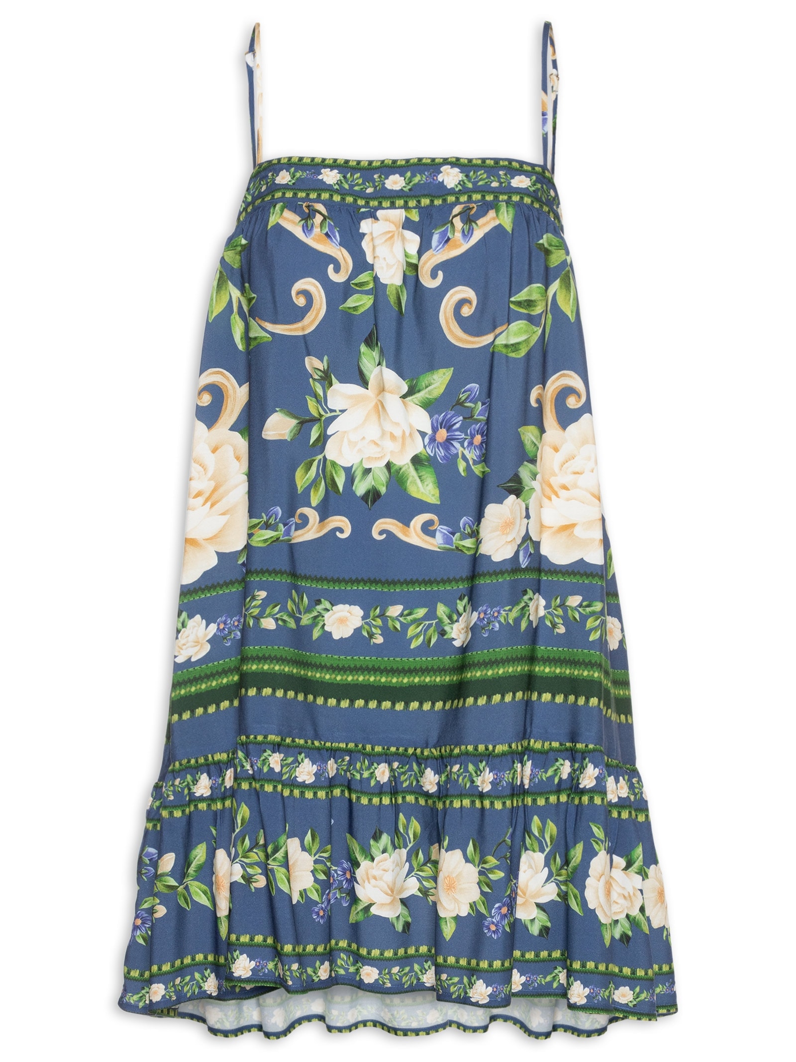 Vestido Curto Flor Celeste  – Azul Farm