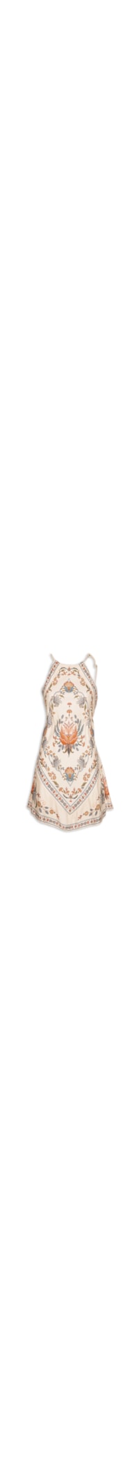 Vestido Curto Flor Do Deserto - Off White