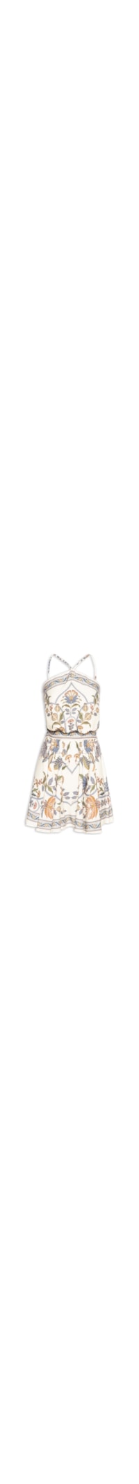 Vestido Curto Flor Do Deserto - Off White