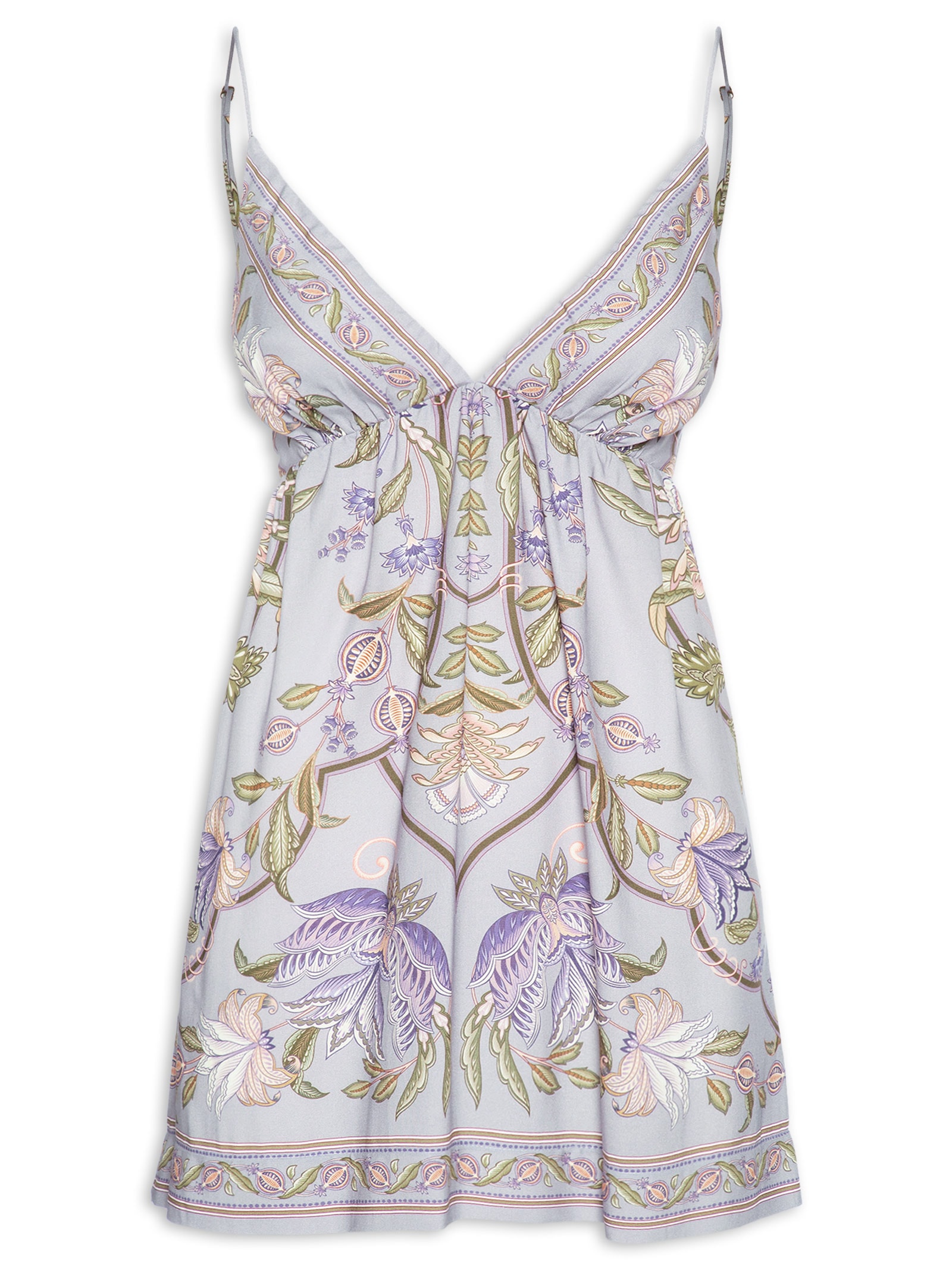 Vestido Curto Flor Do Deserto Roxo Farm