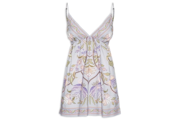 Vestido Curto Flor Do Deserto - Roxo