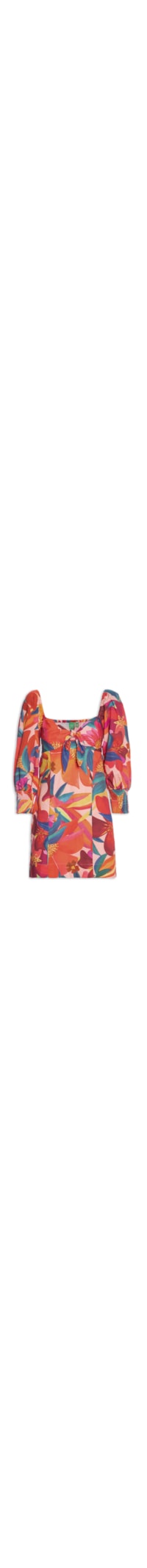 Vestido Curto Floral Erika - Rosa