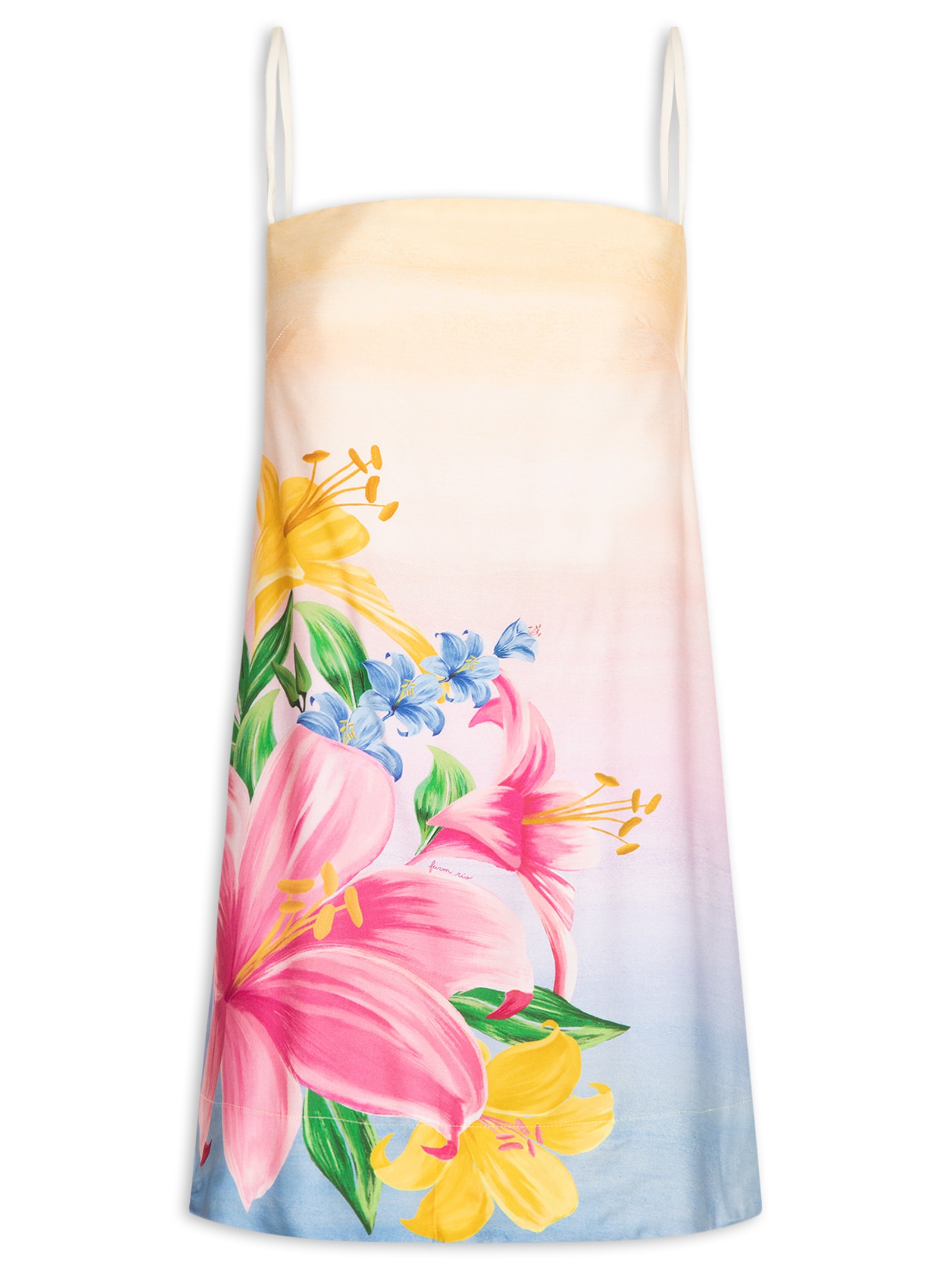 Vestido Curto Floral Lena Rosa Farm