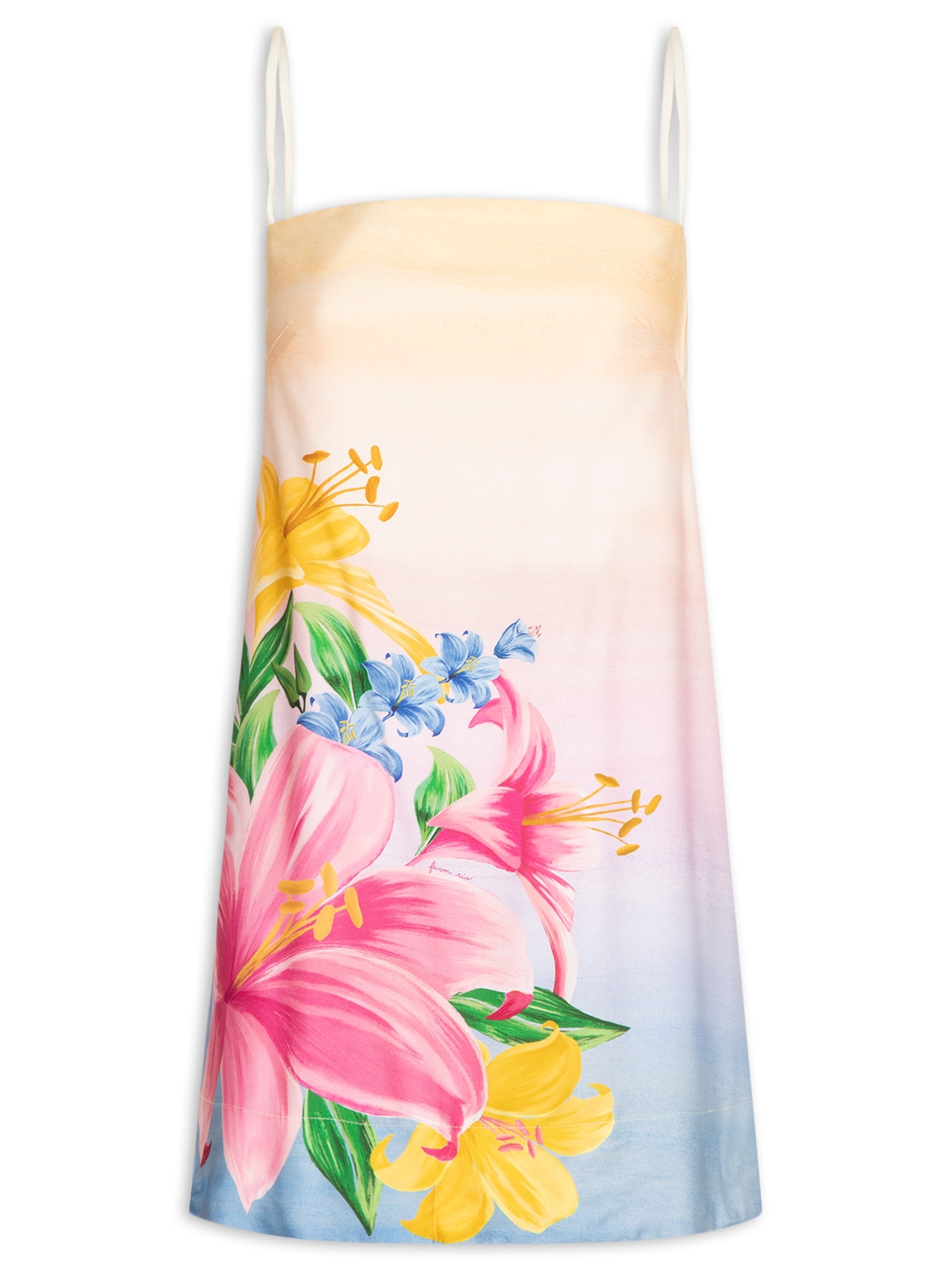 Vestido Curto Floral Lena Rosa Farm