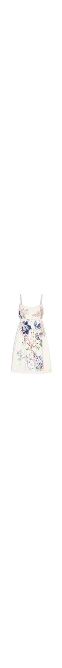 Vestido Curto Floral Luma E - Off White