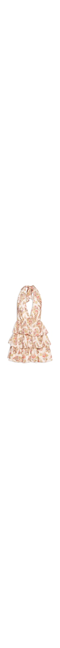 Vestido Curto Floral Raiana - Rosa