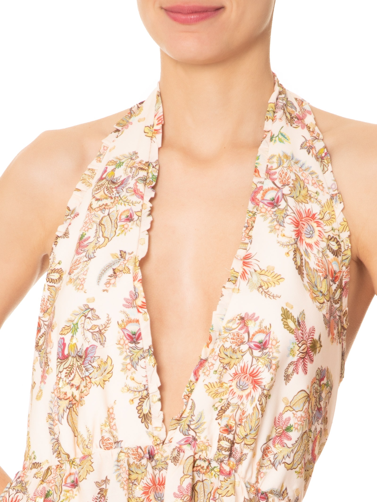 Vestido Curto Floral Raiana Rosa Farm