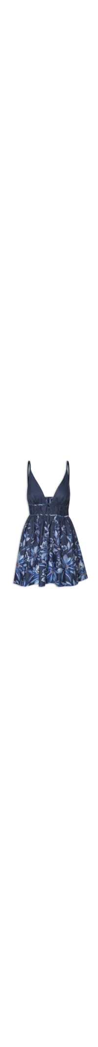 Vestido Curto Floral Tati - Azul