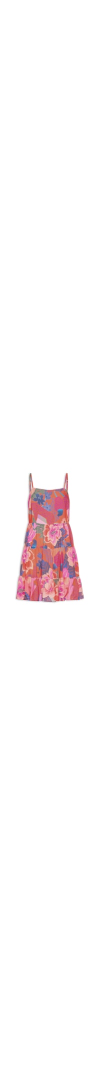 Vestido Curto Floresta Florida - Roxo