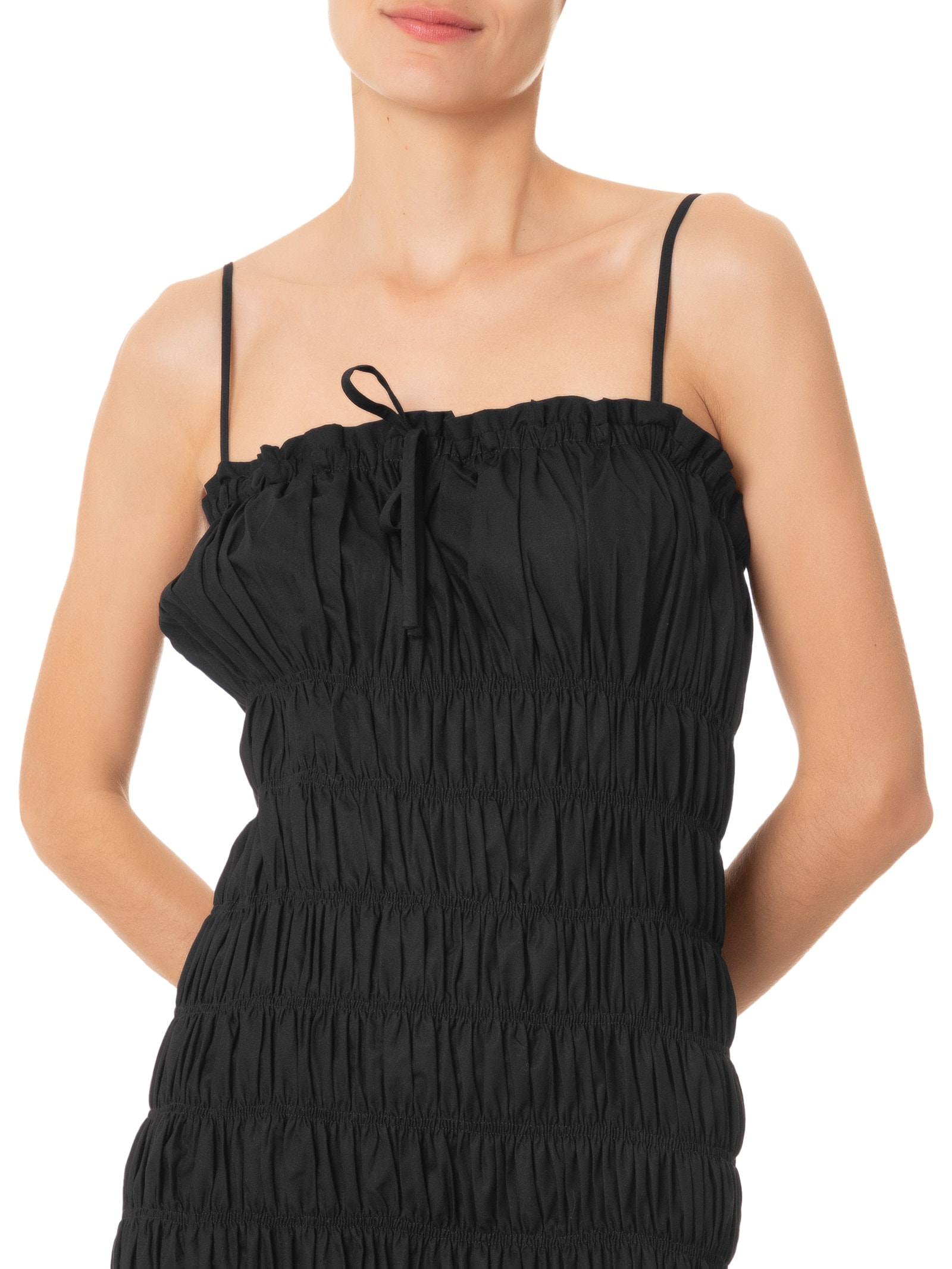 Vestido Curto Franzido Preto Dress To