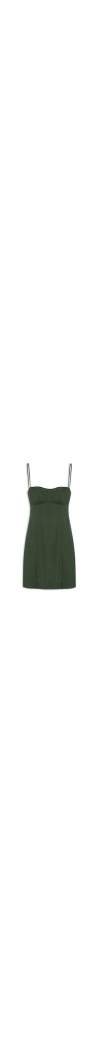Vestido Curto Franzido - Verde
