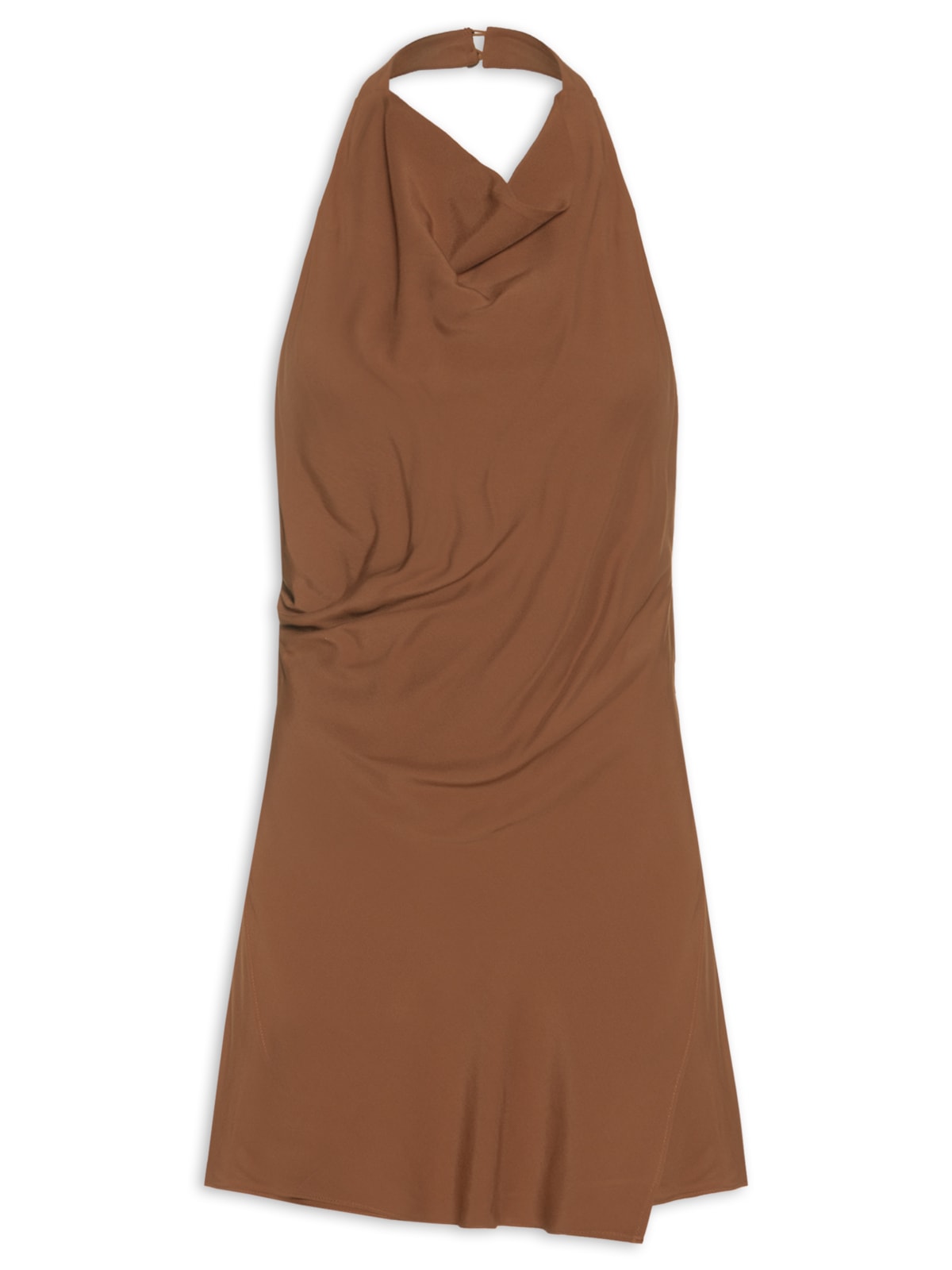 Vestido Curto Frente Única - Marrom by FARM