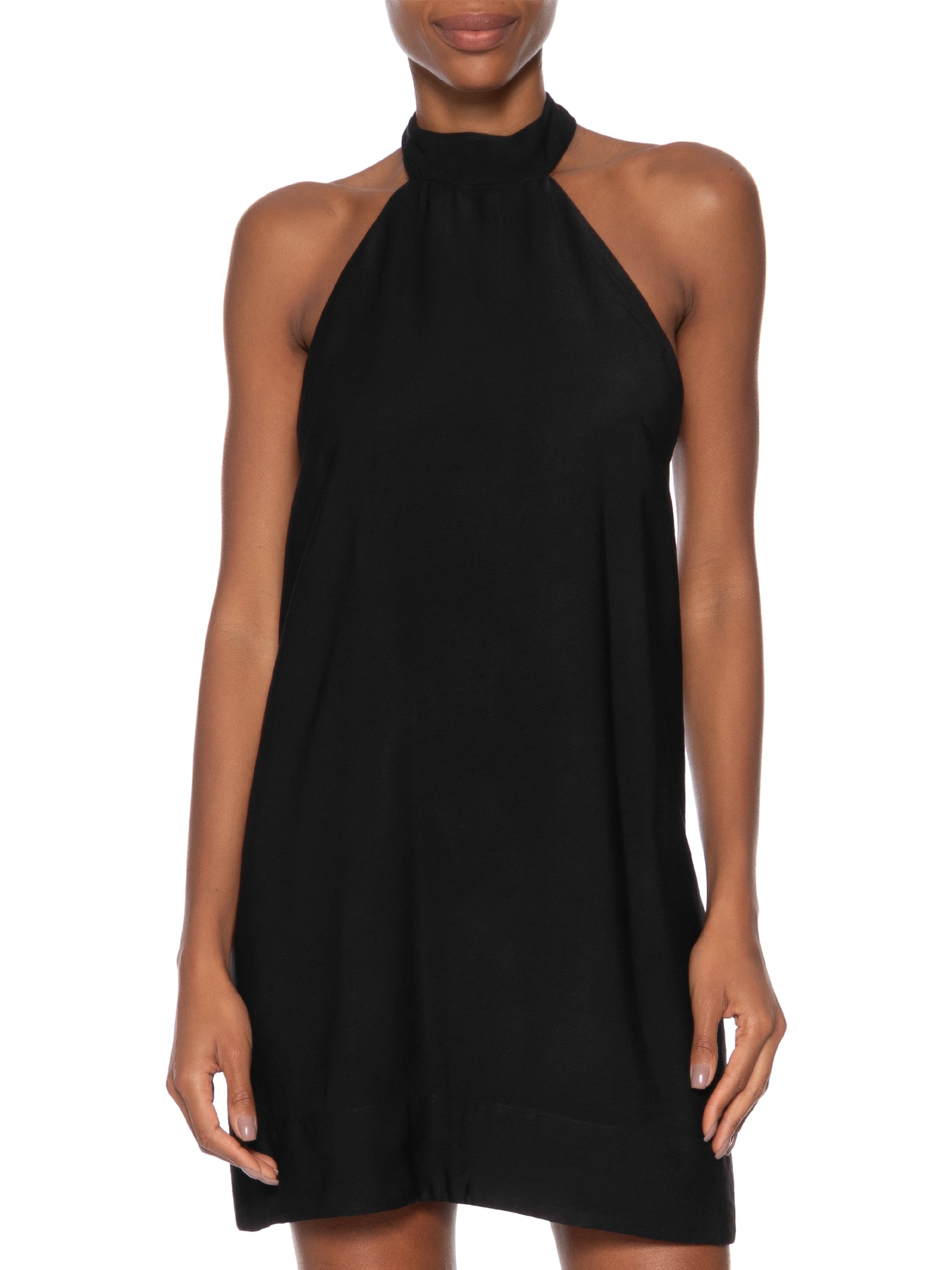 Vestido Curto Frente Única Preto Dress To