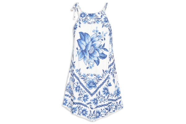 Vestido Curto Fruta De Verão - Branco