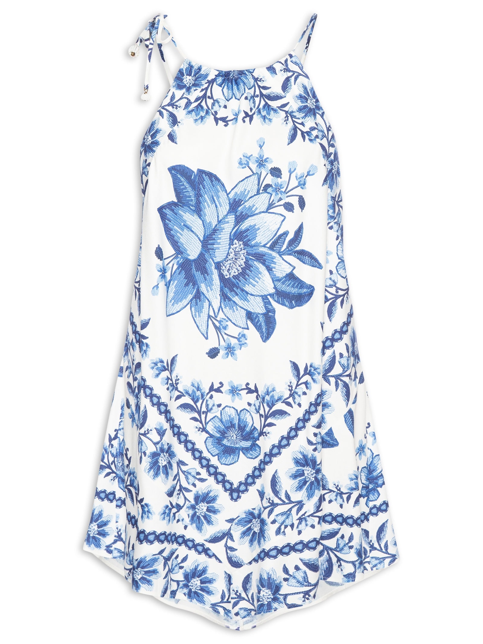 Vestido Curto Fruta De Verão Branco Farm